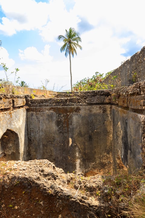 Ruins of Mtoni palace in Zanzibar, Tanzania